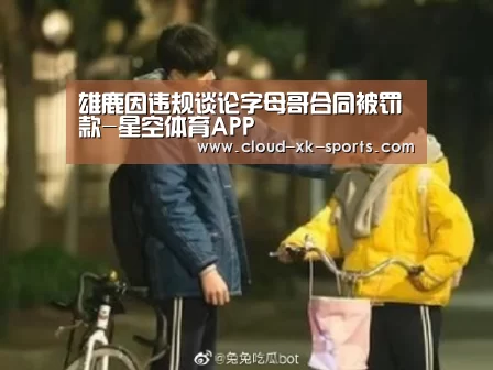 雄鹿因违规谈论字母哥合同被罚款-星空体育APP(图1) 星空体育官网